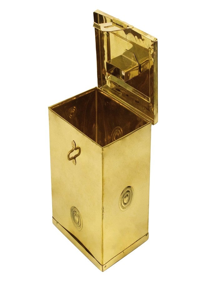 Spillbox Traditional Brass Piggy Bank Money Box for Temple, Mandir|Brass Hundial|Cash Container|Money Pot|Coin Collector Box|Currency Vault|dakshina hundi | Penny Saver - Brass Hundi Small - Image 2